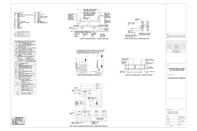 Electrical Plan Set, first sheet preview
