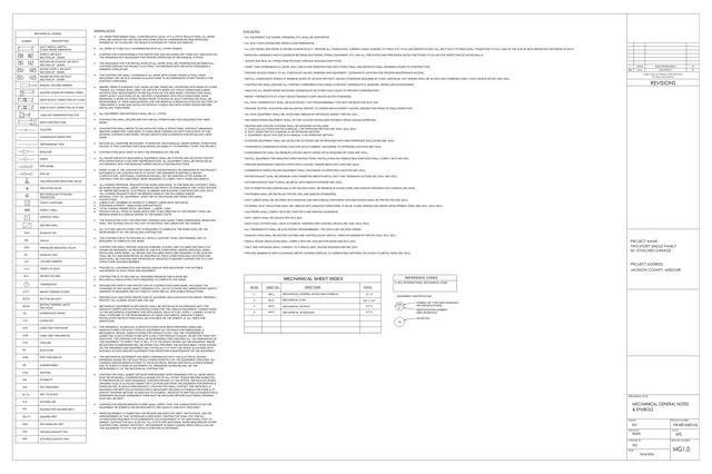 Mechanical Plan Set, first sheet preview