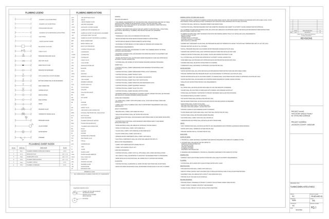 Plumbing Plan Set, first sheet preview